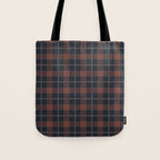 autumn road tartan Tote Bag Gallery Image 1