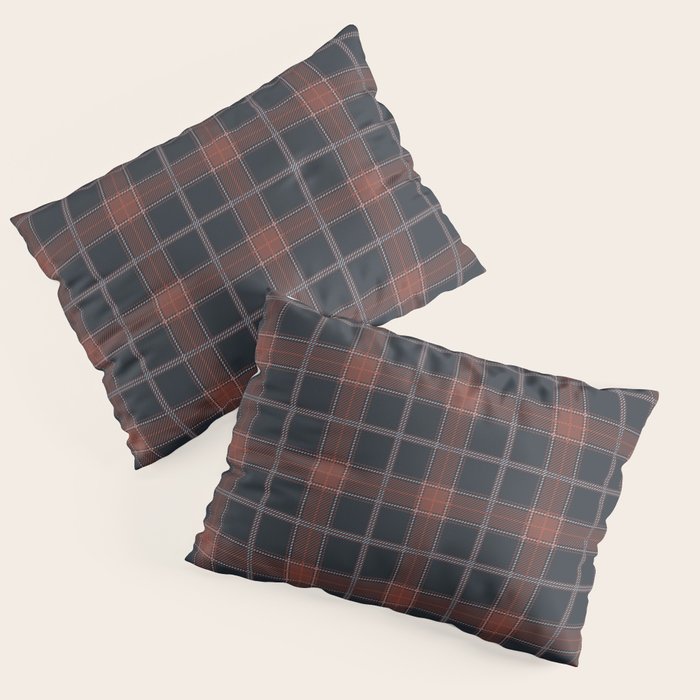 autumn road tartan Pillow Sham Gallery Image 1