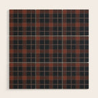 autumn road tartan Wood Wall Art Gallery Image 1