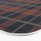 autumn road tartan Bath Mat Gallery Image 3