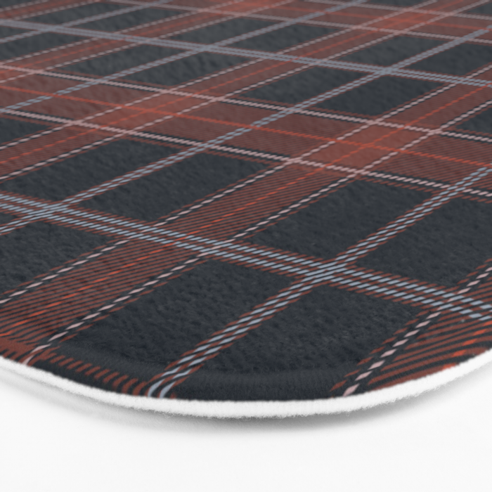 autumn road tartan Bath Mat Gallery Image 3