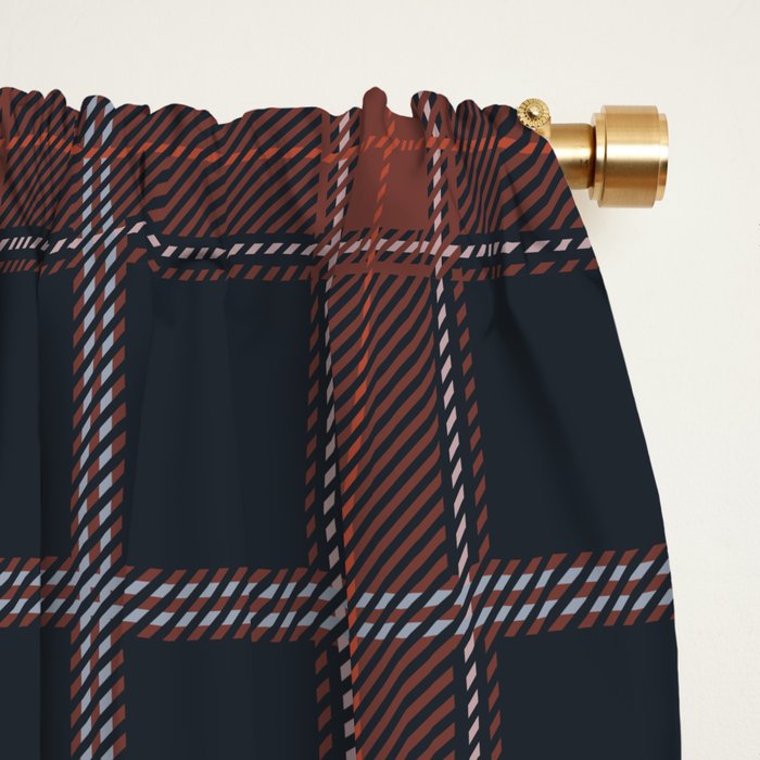 autumn road tartan Window Curtain Gallery Image 2