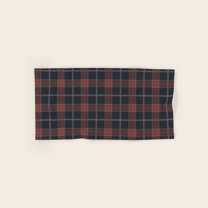 autumn road tartan Bath Towel Gallery Image 1