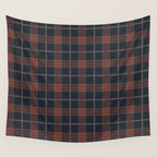 autumn road tartan Wall Tapestry Gallery Image 4