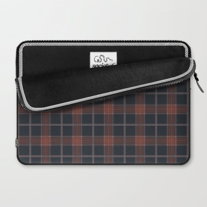 autumn road tartan Laptop Sleeve Gallery Image 2