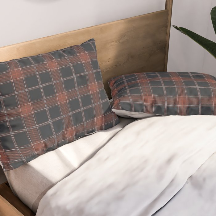autumn road tartan Pillow Sham Gallery Image 2
