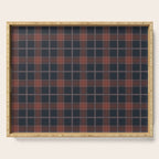 autumn road tartan Serving Tray Gallery Image 1