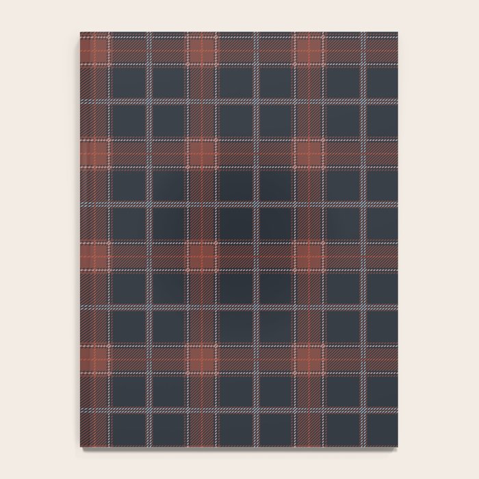 autumn road tartan Notebook Gallery Image 4