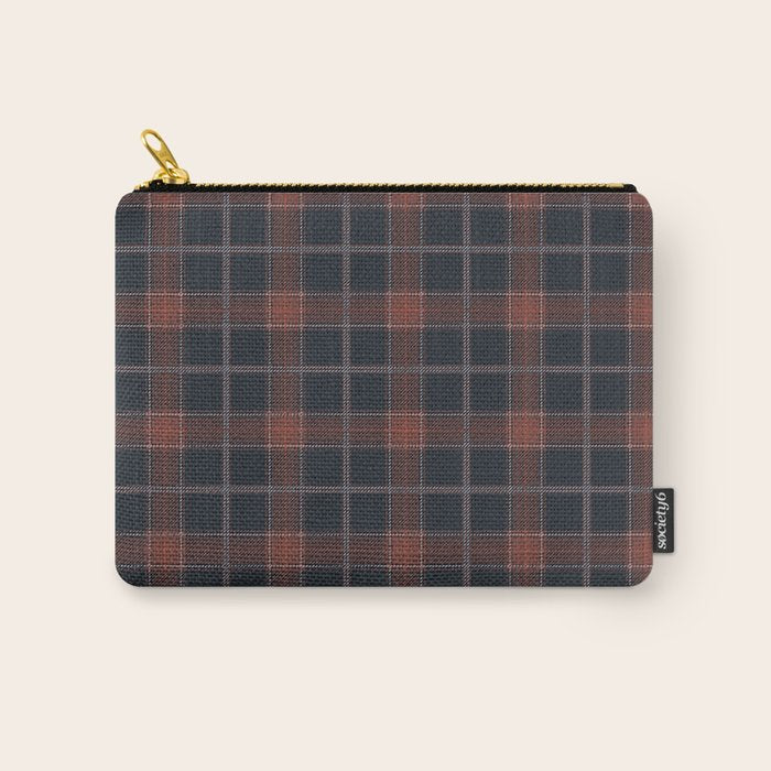 autumn road tartan Carry All Pouch Gallery Image 1