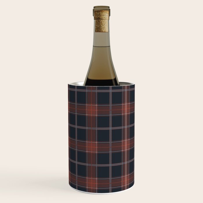 autumn road tartan Wine Chiller Gallery Image 2