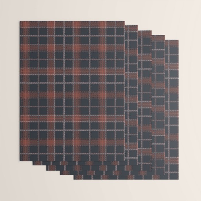 autumn road tartan Wrapping Paper Gallery Image 3