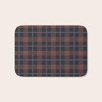 autumn road tartan Bath Mat Gallery Image 1