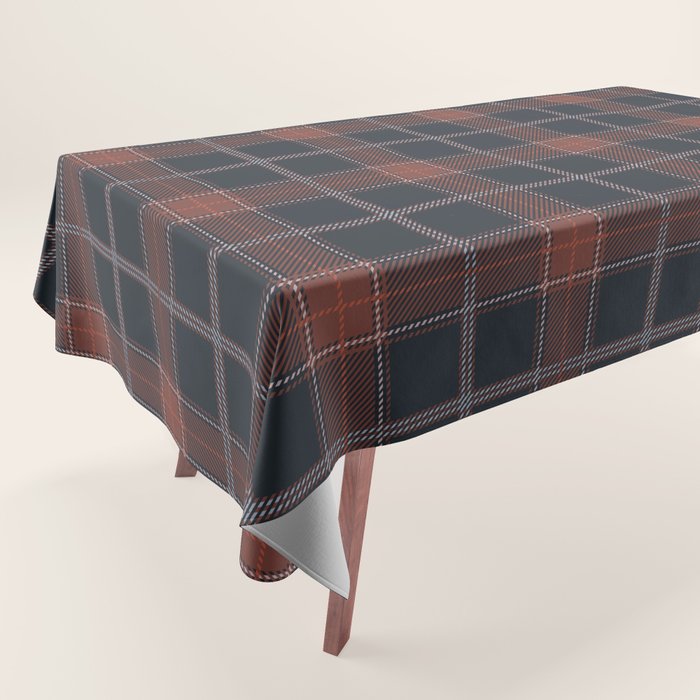 autumn road tartan Tablecloth Gallery Image 1