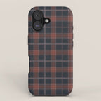 autumn road tartan iPhone Case Gallery Image 1