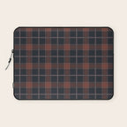 autumn road tartan Laptop Sleeve Gallery Image 1