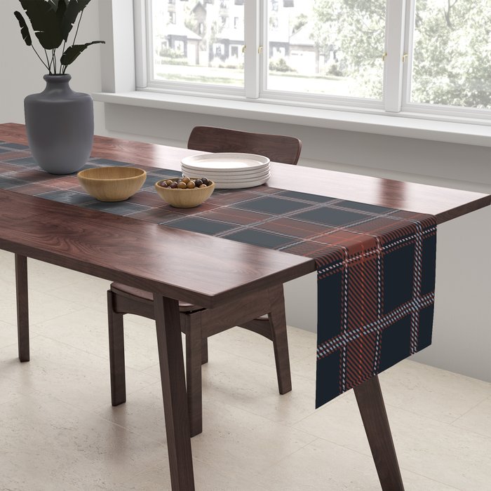 autumn road tartan Table Runner Gallery Image 2