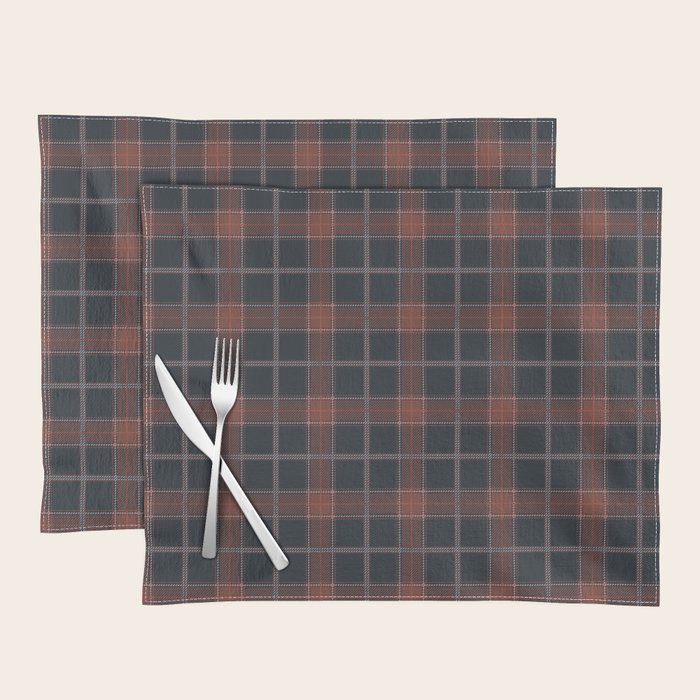 autumn road tartan Placemat Gallery Image 1