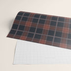 autumn road tartan Wrapping Paper Gallery Image 2