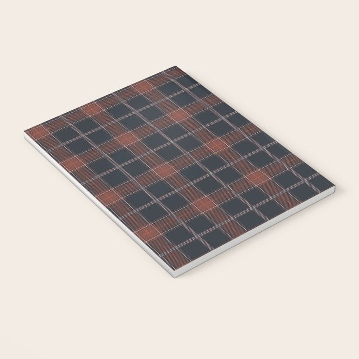 autumn road tartan Notebook Gallery Image 3