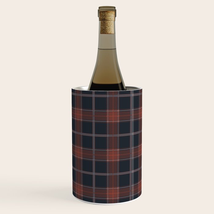 autumn road tartan Wine Chiller Gallery Image 1
