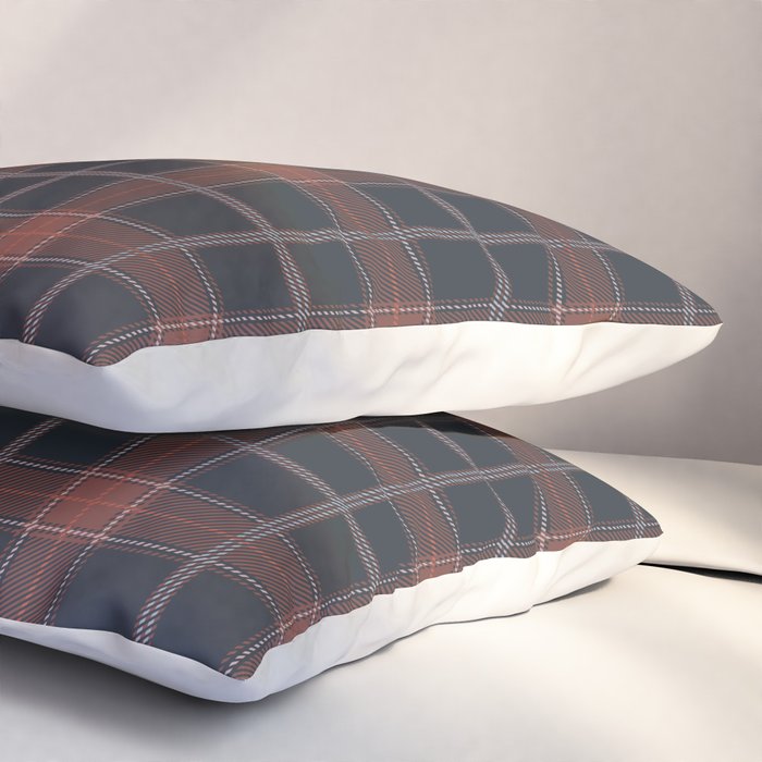 autumn road tartan Pillow Sham Gallery Image 3