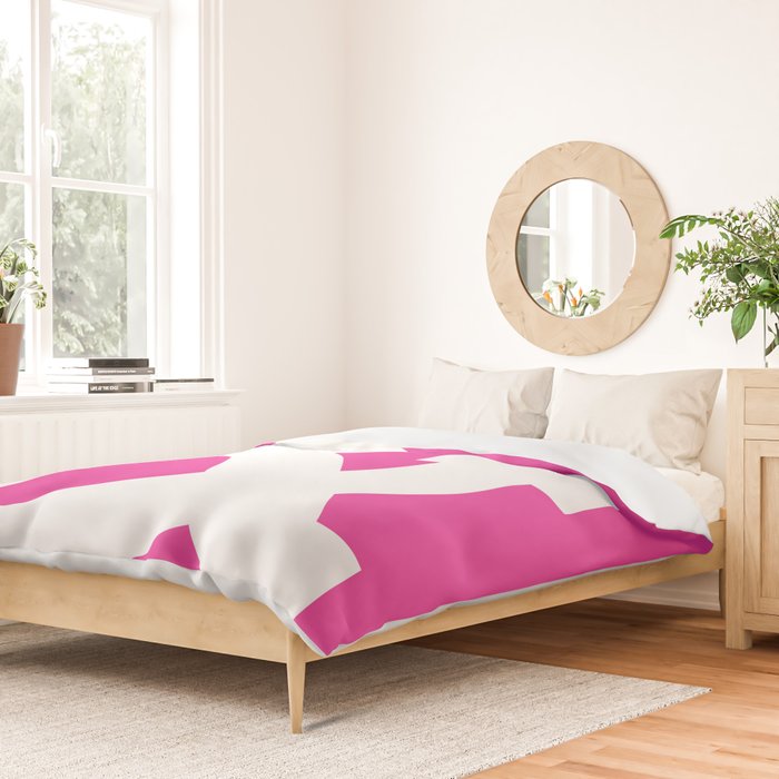 Peace and Love (pink edition) Duvet Cover Gallery Image 2