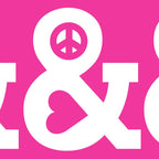 Peace and Love (pink edition) Coffee Mug Gallery Image 2