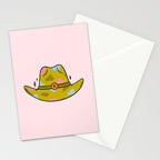 Pisces Cowboy Hat Stationery Card Gallery Image 2