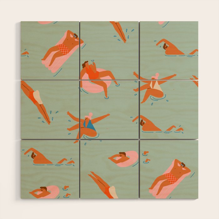 Pool Wood Wall Art Gallery Image 1