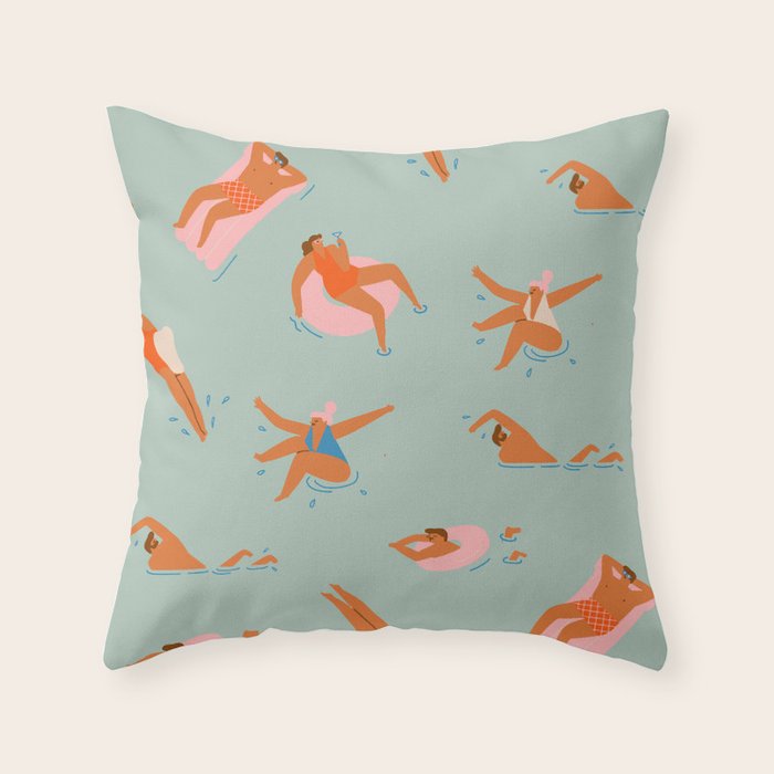 Pool Throw Pillow Gallery Image 1