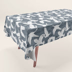 Soaring Wings - Steel Blue Grey Tablecloth Gallery Image 1