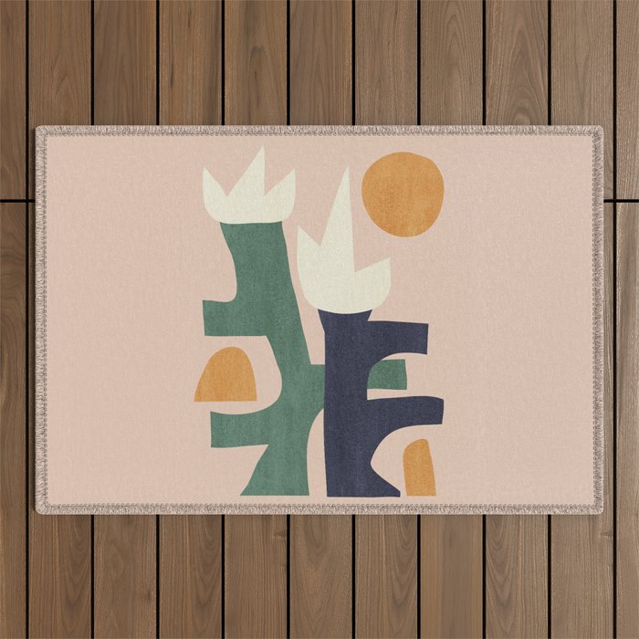 Curious garden Outdoor Rug Gallery Image 1