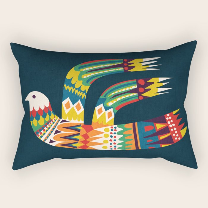 Native Bird Rectangular Pillow Gallery Image 1