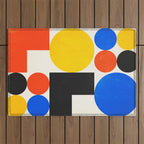 Balance 03: Bauhaus Mid-Century Edition Outdoor Rug Gallery Image 1