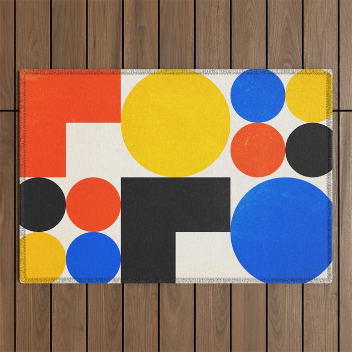 Balance 03: Bauhaus Mid-Century Edition Outdoor Rug Gallery Image 1