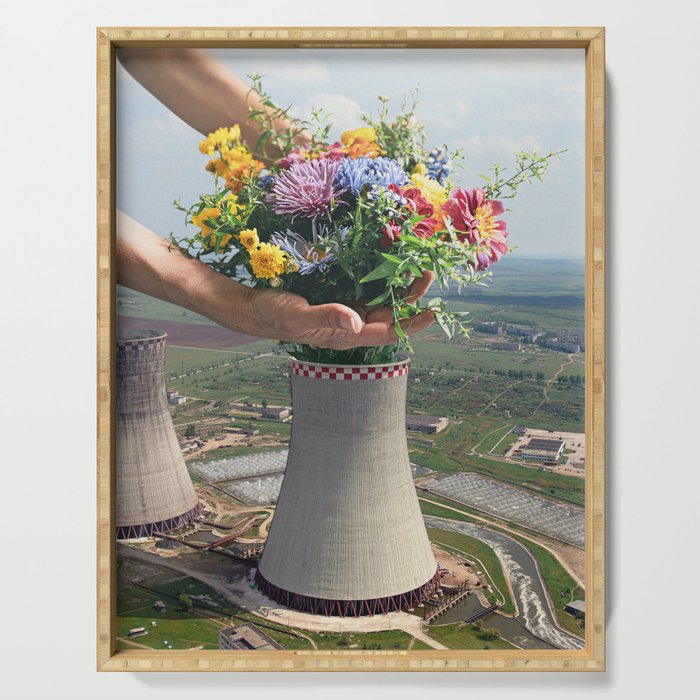Flower Plant Serving Tray Gallery Image 1