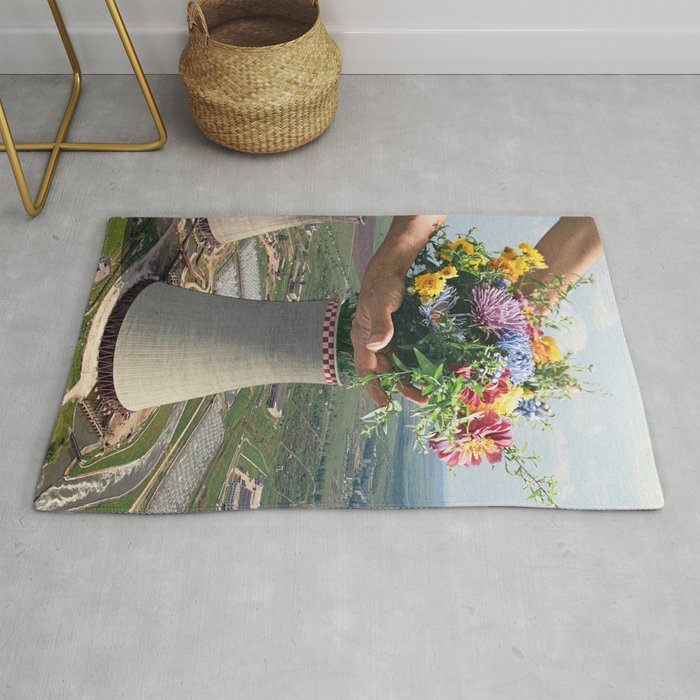 Flower Plant Rug Gallery Image 1