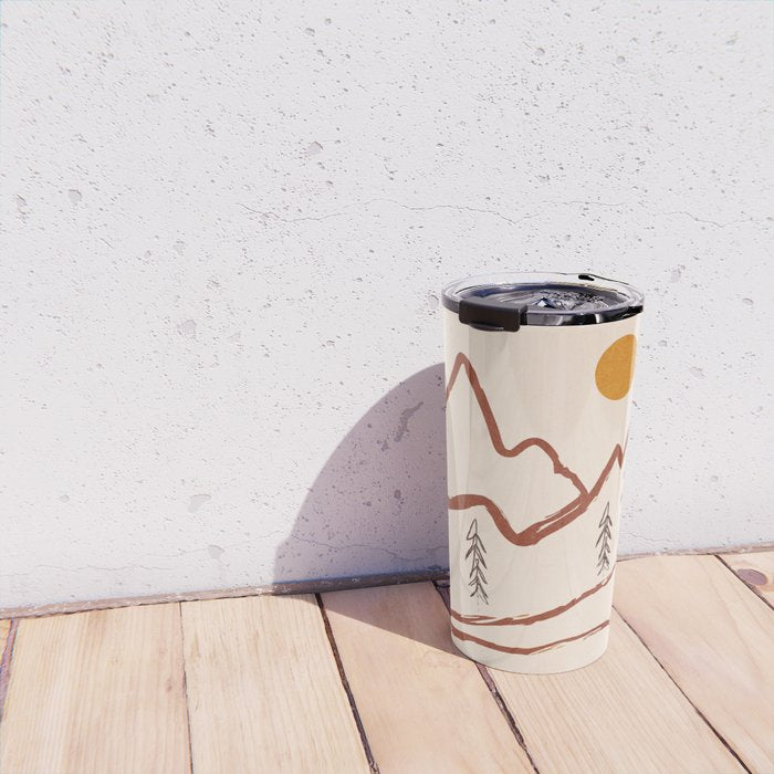 Mountain Minimal Travel Mug Gallery Image 4