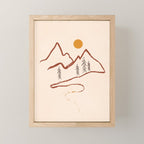 Mountain Minimal Mini Art Print Gallery Image 1