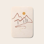 Mountain Minimal Bath Mat Gallery Image 1