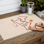 Mountain Minimal Outdoor Rug Gallery Image 2