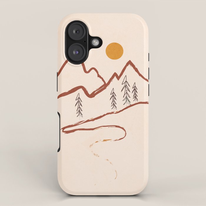 Mountain Minimal iPhone Case Gallery Image 1