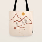 Mountain Minimal Tote Bag Gallery Image 1