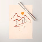Mountain Minimal Wrapping Paper Gallery Image 1