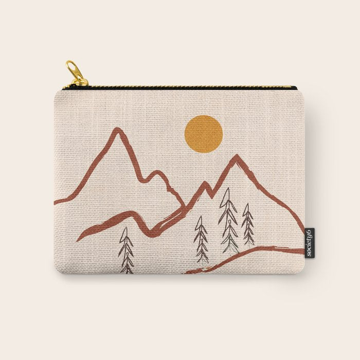 Mountain Minimal Carry All Pouch Gallery Image 1