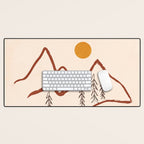 Mountain Minimal Desk Mat Gallery Image 1
