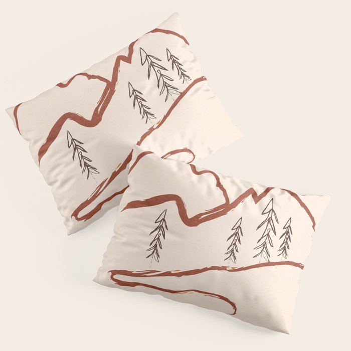 Mountain Minimal Pillow Sham Gallery Image 3