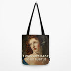 I Was Not Made To Be Subtle Tote Bag Gallery Image 2