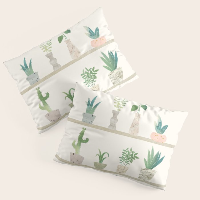 Little Plant Pots Pillow Sham Gallery Image 1