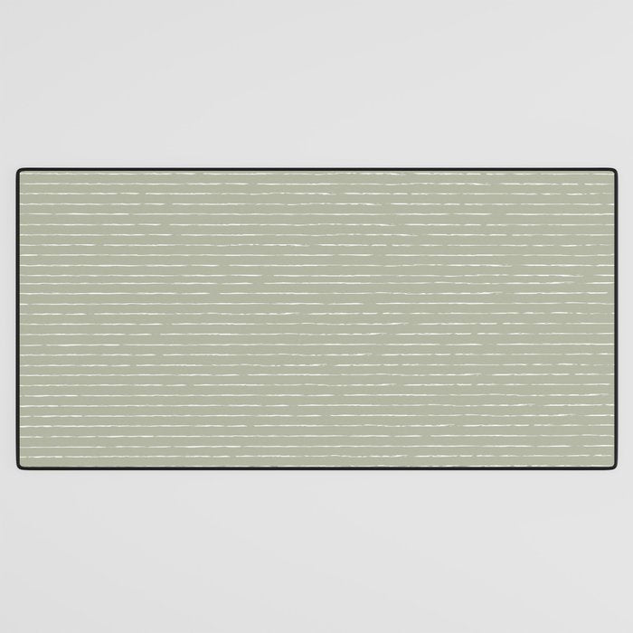 Lines II (Linen Sage) Desk Mat Gallery Image 3